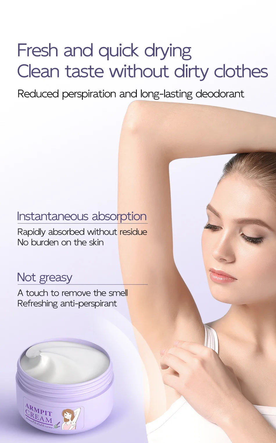 Tidesmit underarm antiperspirant deodorant cream for all-day sweat control, odor suppression, and effective protection.