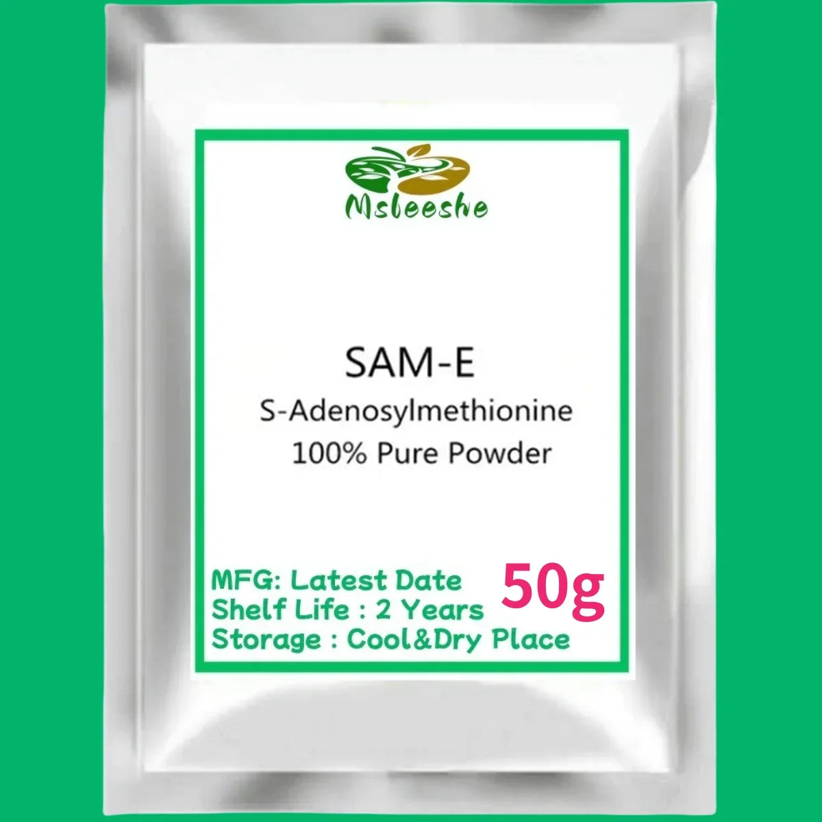 Hot selling 50g-1000g SAM-E Powder , Free Shipping