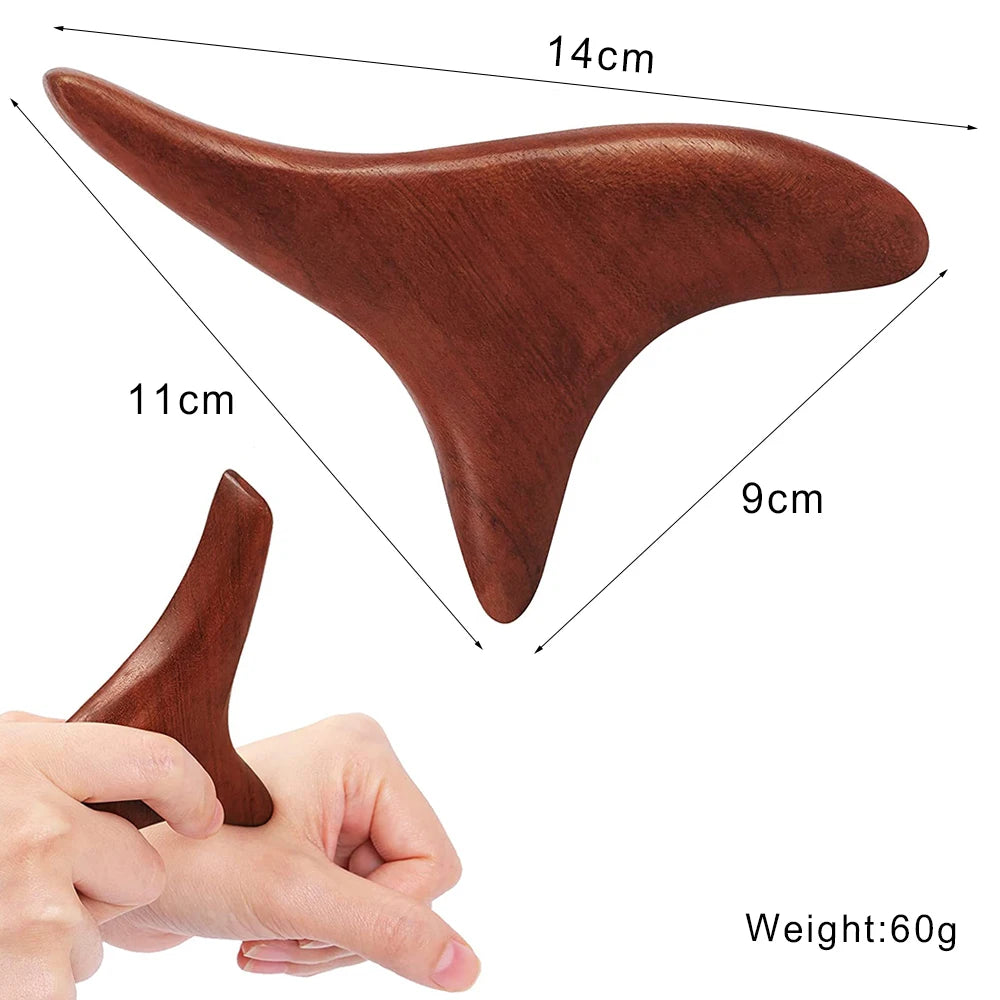 Wooden Lymphatic Drainage Massager Tool for Targeted Body Contouring Back Massage Instrument Mini Massager B Tidesmit