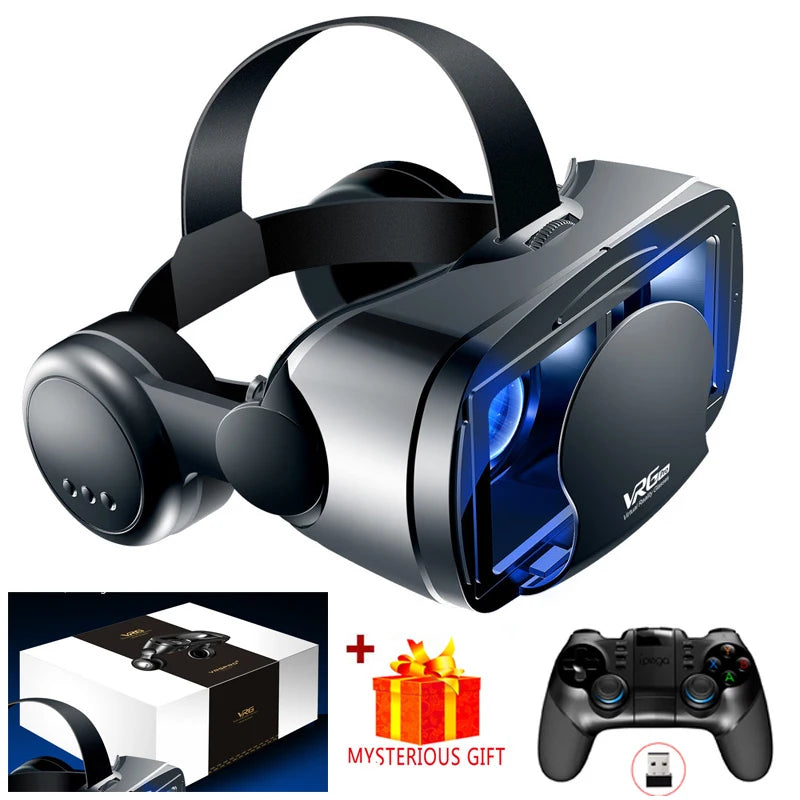 VR Headset for Smartphones with Adjustable Lenses - Tidesmit With Remote C Tidesmit