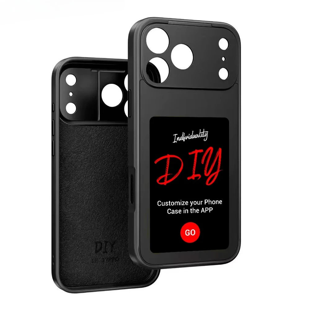 NFC Smart E-ink Phone Case for iPhone 17 Pro Max - Military-Grade Protection Tidesmit