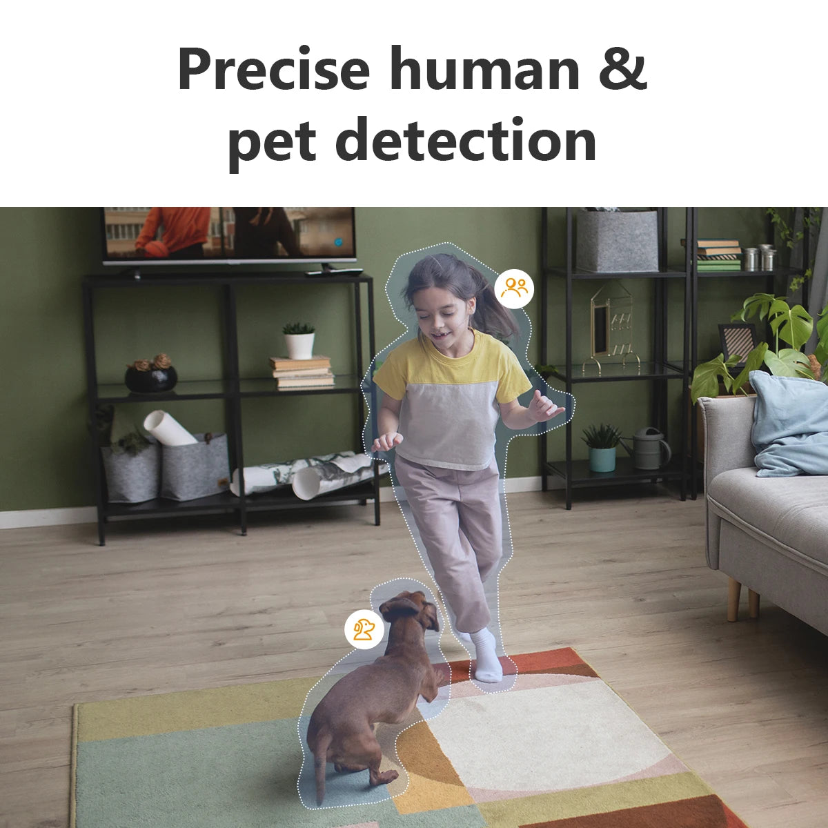 IMOU 360° PTZ Dual Lens IP Camera Human Pet Detection Security Camera Baby Monitor AI Color Night Vision Surveillance wifi Cam