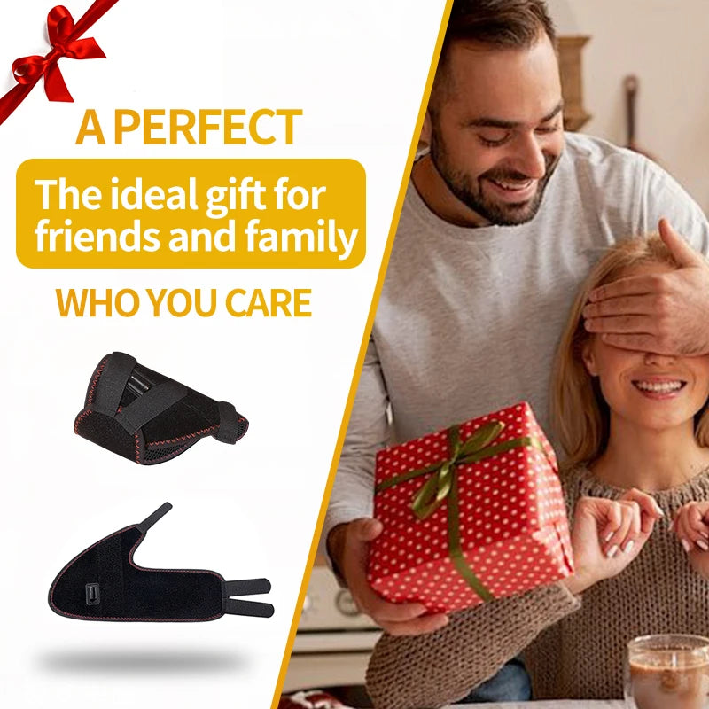 Electric Ankle Massager with Heat and Vibration for Targeted Recovery Relaxation Treatment Tidesmit
