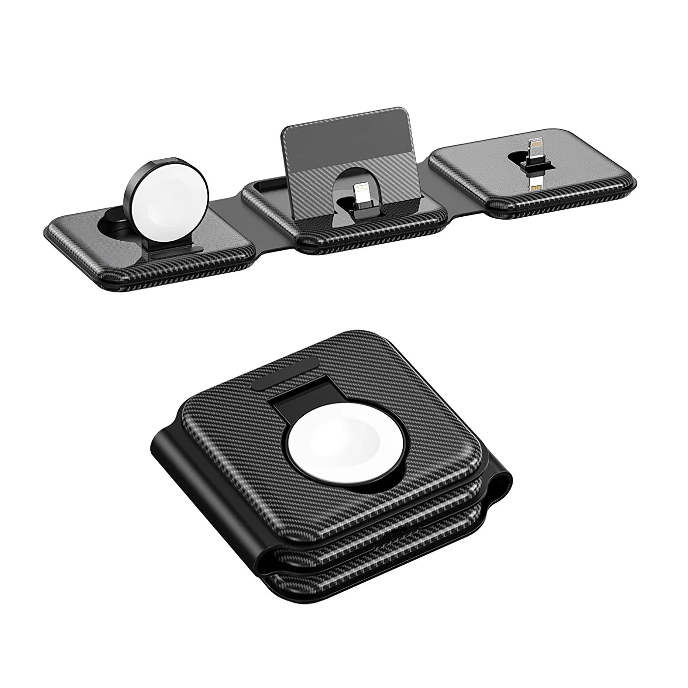 3-in-1 Foldable Wireless Charging Station for iPhone and Apple Watch Tidesmit