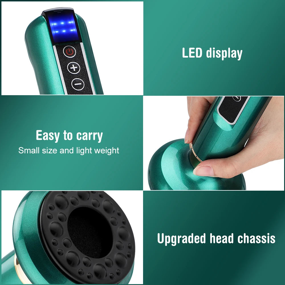 Electric Cupping Massager with Infrared Heat - 12 Gear Muscle Relief Body Shaping Massage Equipment Tidesmit