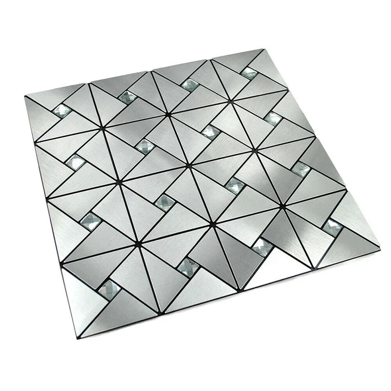 3 Pcs Self Adhesive Mosaic Stick Wall Tile Backsplash Kitchen Bathroom Washbasin Living Room Background KTV Decor Wall Decal