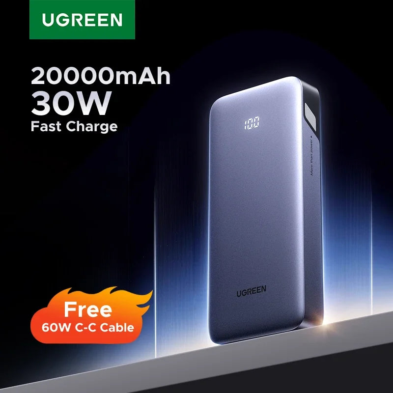 Portable Power Bank 20000mAh 30W Fast Charger with PD Delivery Tidesmit