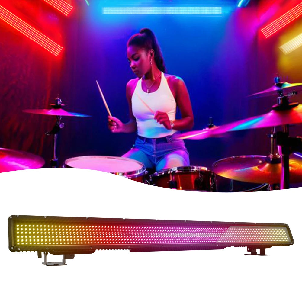 SHEHDS Waterproof IP65 LED 250W 16-Pixel Strobe Light Spliced Wash Pixel Mapping Effect for DJ Disco Theater Outdoor Christmas