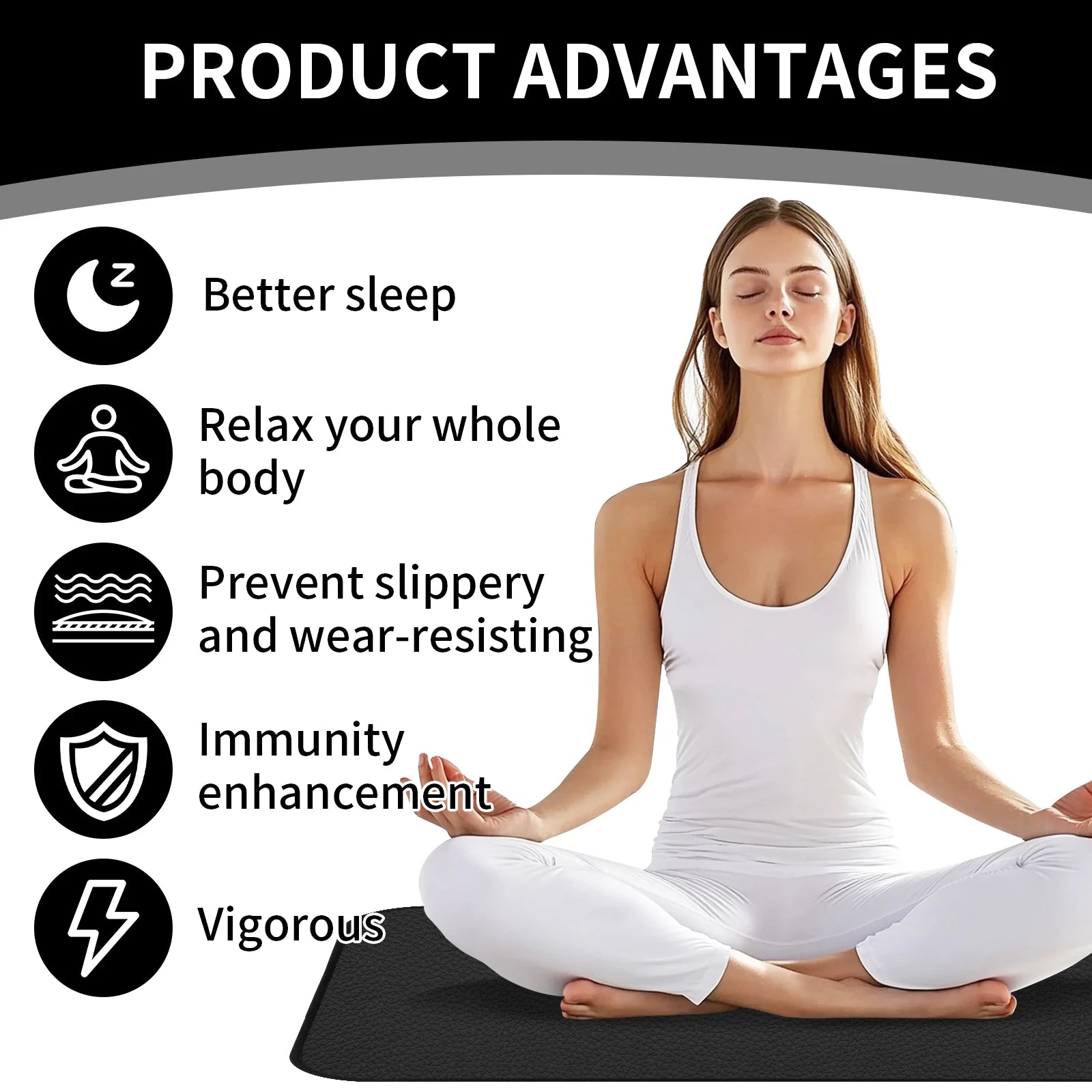 Grounding Mat Reconnect to The Earth EMF Recovery for Foot Therapy Universal Grounding Sleep Mat Yoga Improve Energy Assist Mats