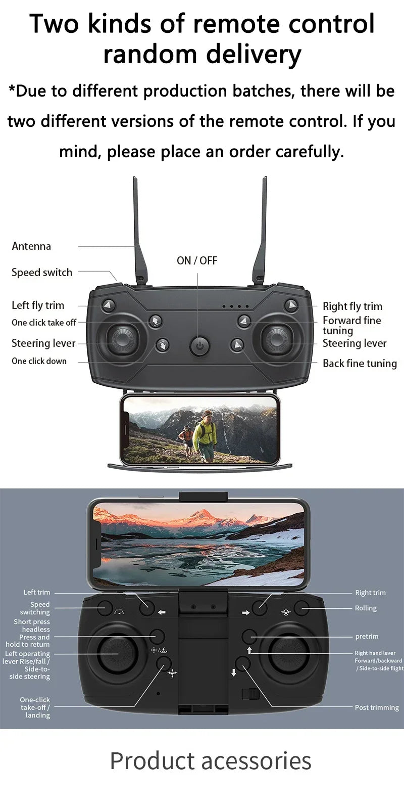 4K Camera Drone Foldable Quadcopter with Dual Wide Angle Lens Tidesmit