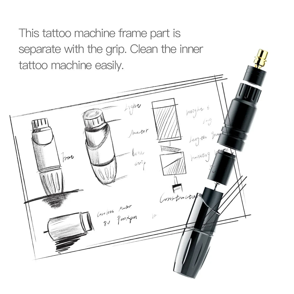 Professional PMU Machine Kit – Wireless Permanent Makeup Pen for Brows Permanent Makeup Machines Tidesmit