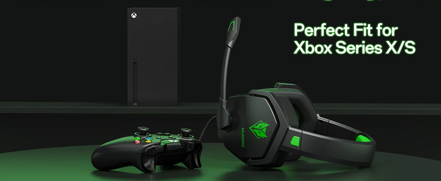 Gaming Headset for PS5 Xbox PC with Noise Canceling Mic - Over-Ear Comfort Tidesmit
