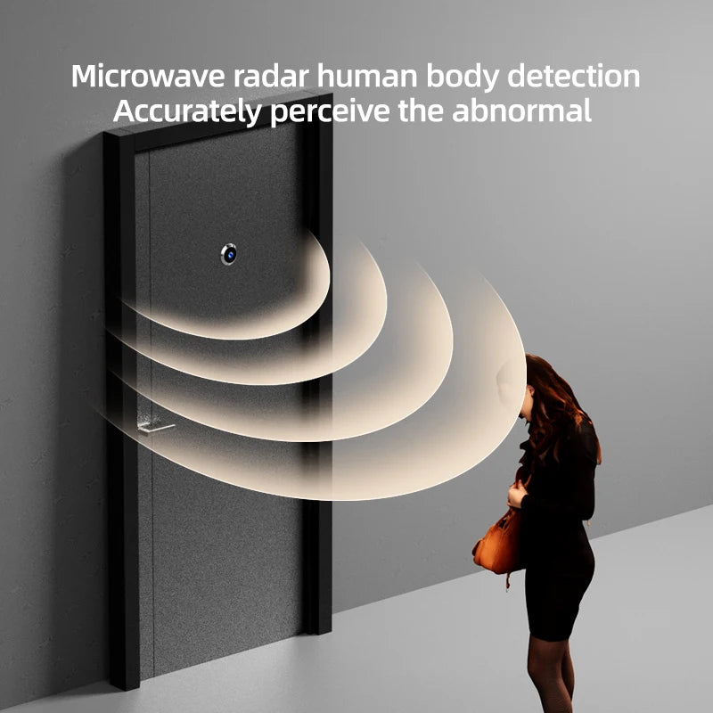 Danmini Visual Doorbell Peephole 4.3'' LCD HD Display Digital Door Viewer 1 Million Pixel 120° Camera Security Cat Eye Door Bell