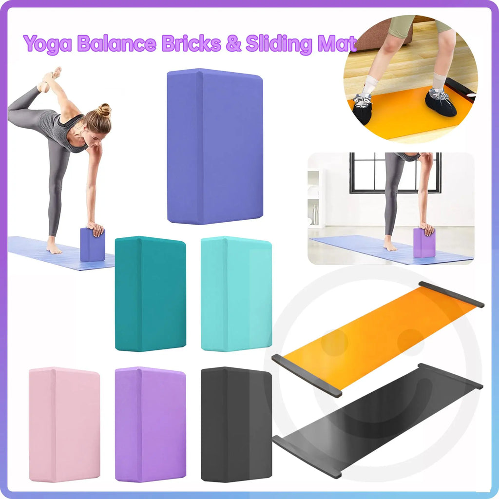 120g High Density Yoga Foam Blocks & Pilates Training Exercise Fitness Sliding Mat Pillow Cushion For Yoga Pilates & Meditation