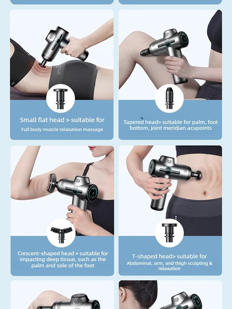 Tidesmit Muscle Massage Gun: Deep Tissue Percussive Therapy Device Fascia Gun Tidesmit