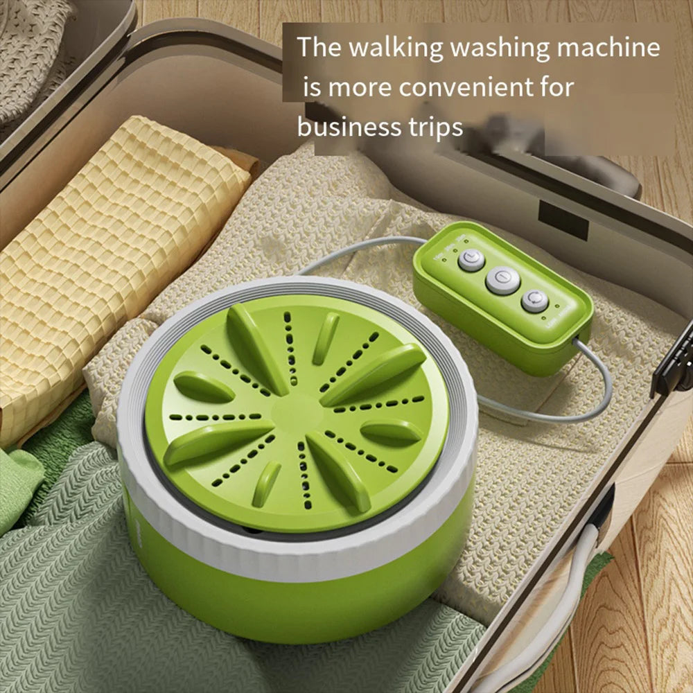 Tidesmit portable USB mini washing machine with 3 gear timer rotating turbo for baby clothes, underwear, and travel