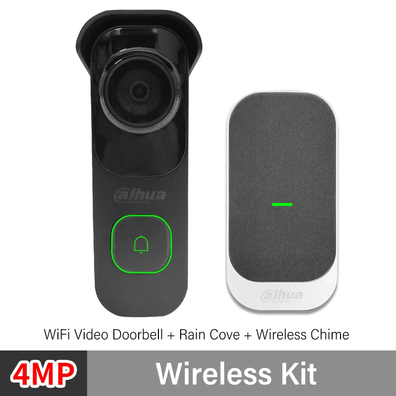 Dahua 4MP WiFi Video Intercom Ai Human&Vehicle Detection Doorbell Abnormal Sound Alarm 2K Night Vision Door Camera Wifi 6 DB41AB