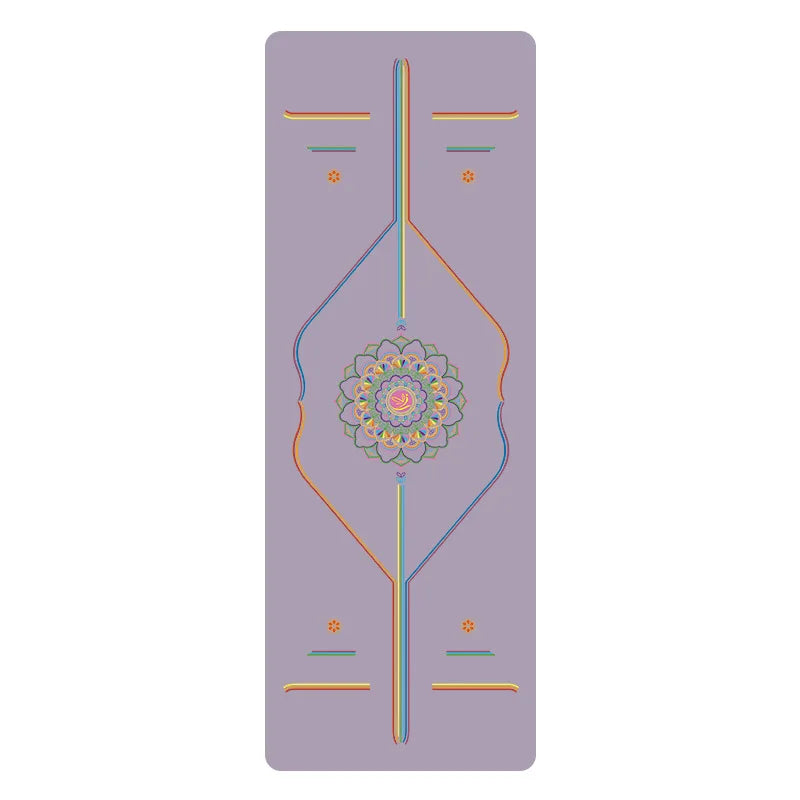 Rainbow Yoga Mat PU Natural Rubber Non-slip Sports Fitness Mat