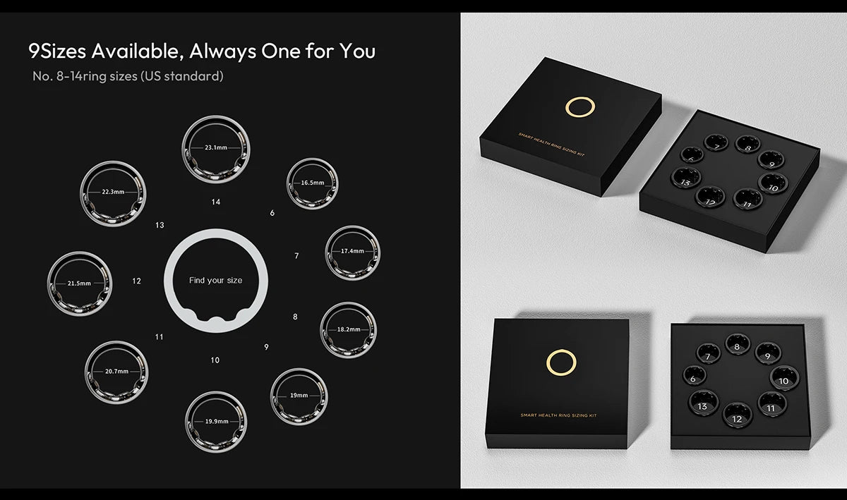 Trendy X3B Smart Ring HRV Heart Rate Monitor Sleep Tracker Women's Health Fitness Sensor