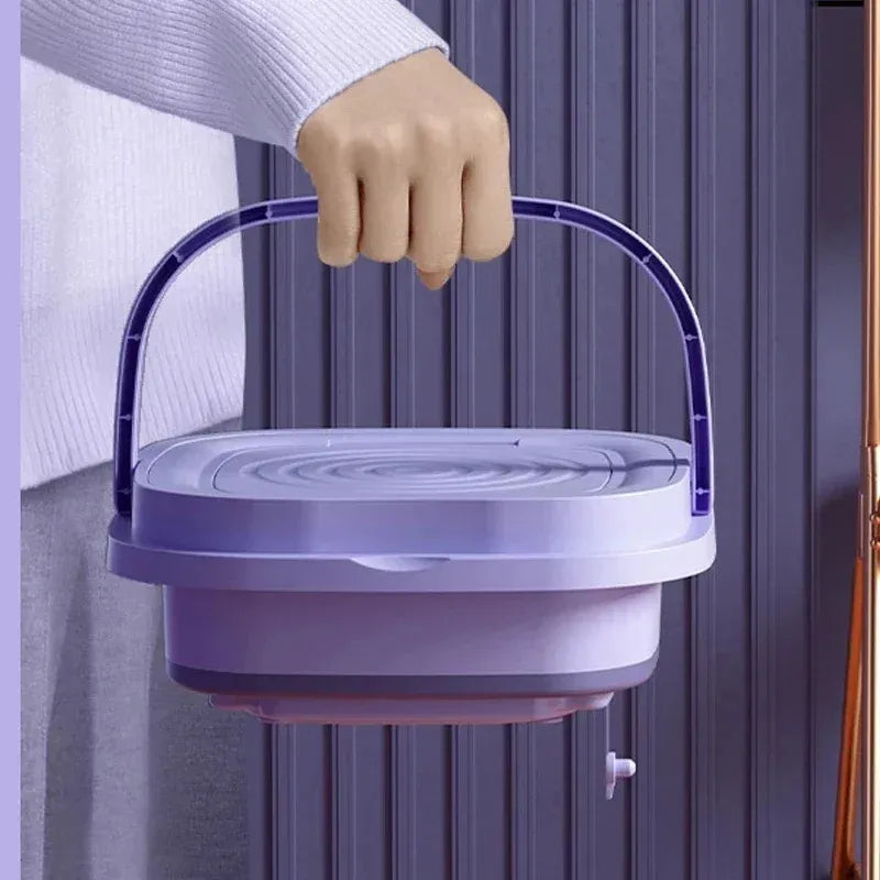 Folding Mini Washing Machine 8L 100V-240V Portable Laundry Washer