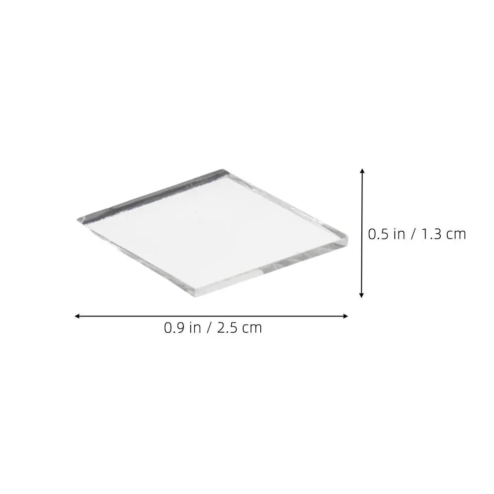 200Pcs Rhombus Self Adhesive Mirror Mini Tiles Compact Shimmering Mosaic for DIY Crafts Wall Decor Furniture Upgrade Acrylic