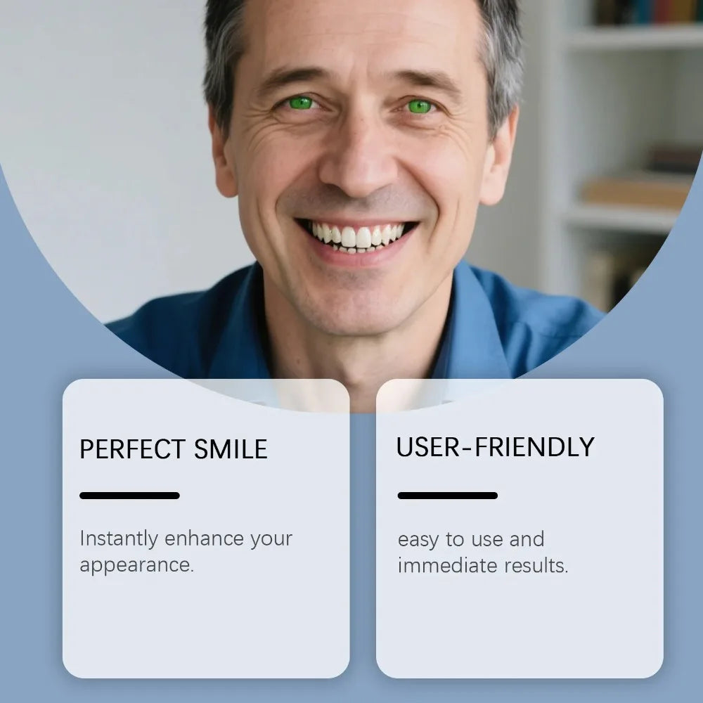 Tidesmit 2026 silicone teeth gap filler kit for realistic, comfortable, and temporary upper and lower dentures.
