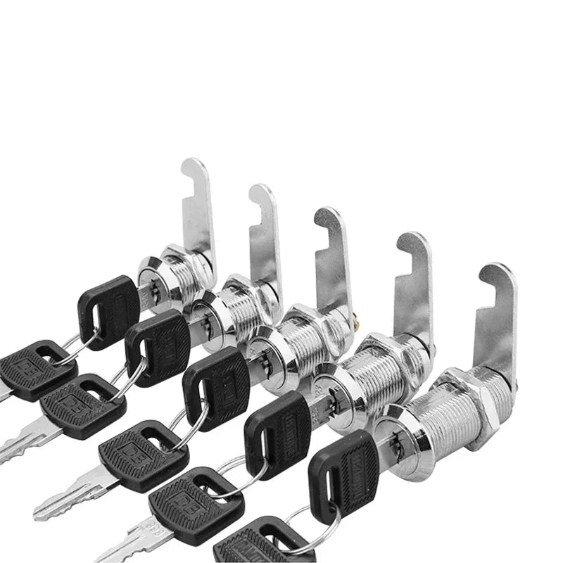 5/20/100SETS 16mm 20mm 25mm 30mm 35mm Metal Rotary Key Switch Push Button Lock Switch Latching Cylinder Cabinet Security Locker