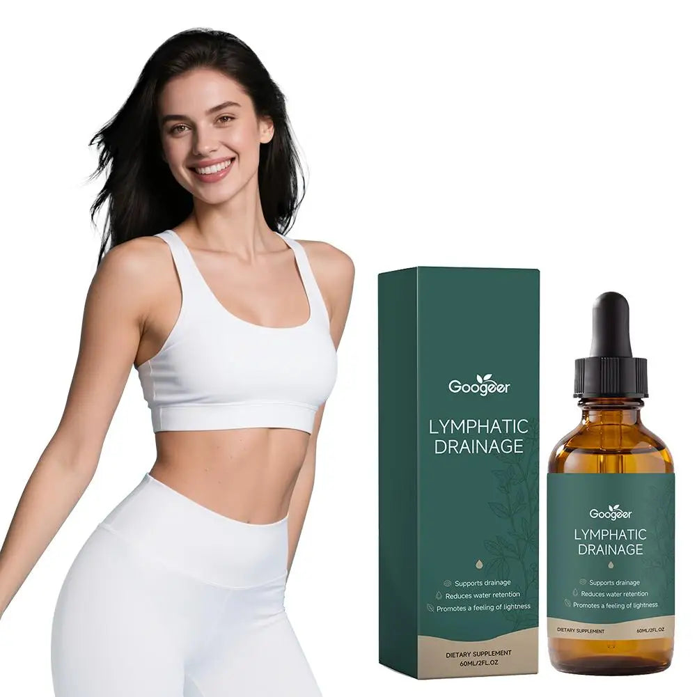60ml Lymphatic Drainage Drops Natural Herbal Support Water Balance Detox Immune System MenWomen Gentle Liquid Supplement Dropper
