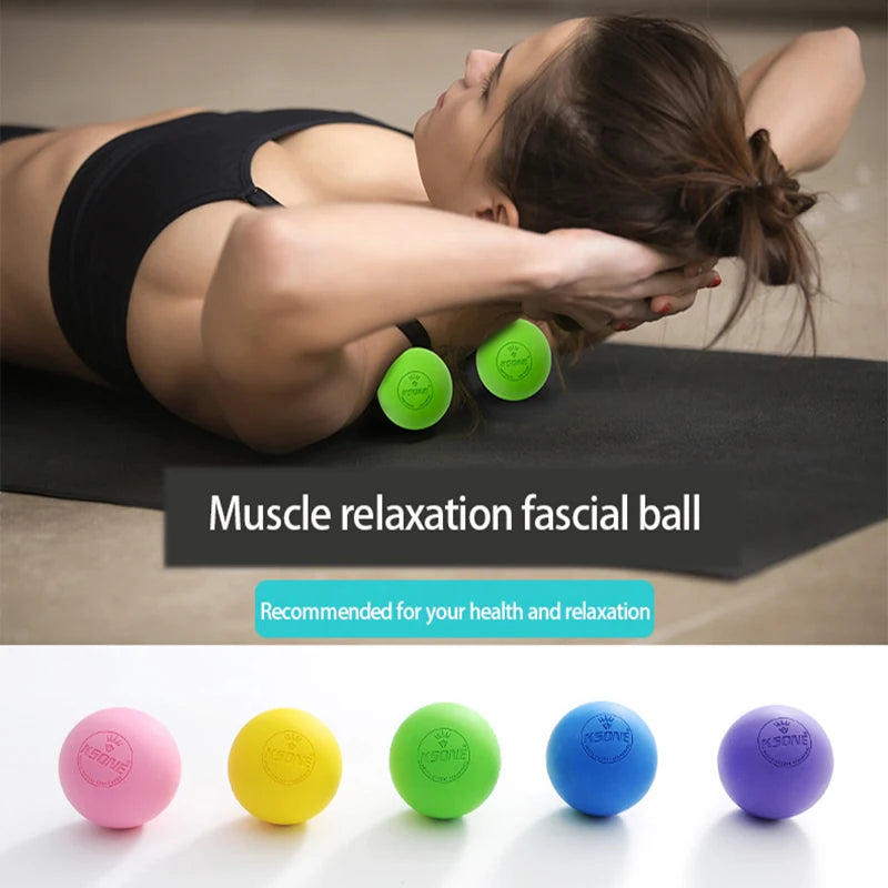 Massage Lacrosse Ball for Deep Tissue Relief and Muscle Recovery Relaxation Treatment Tidesmit