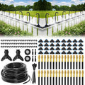 Drip Irrigation System 100FT 1/4" 2026-Upgrade Garden Sprinkler Kit With 16PCS 360° Adjustable Automatic Misting Watering System