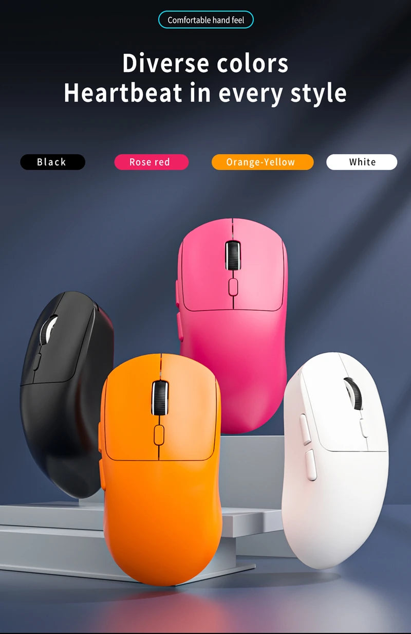2026 M348 Superlight Mouse Bluetooth 2.4G Wireless Gaming Mouse Flagship Chip Gaming Sensor 6 Adjustable DPI for Office Game