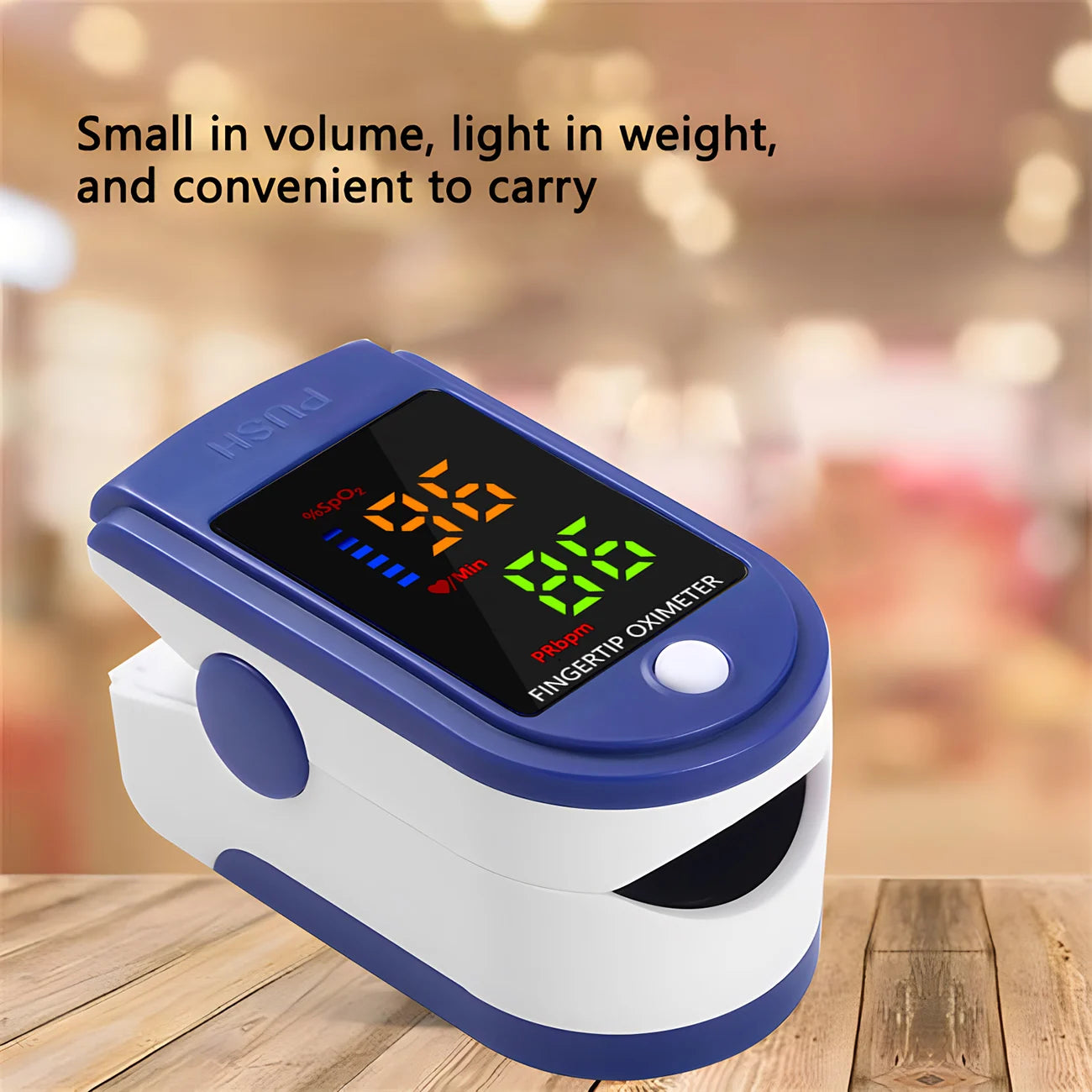 Portable Finger Oximeter Digital Finger Pulse Oximeter LED Blood Oxygen Heart Rate Health Diagnostic Monitor Tool