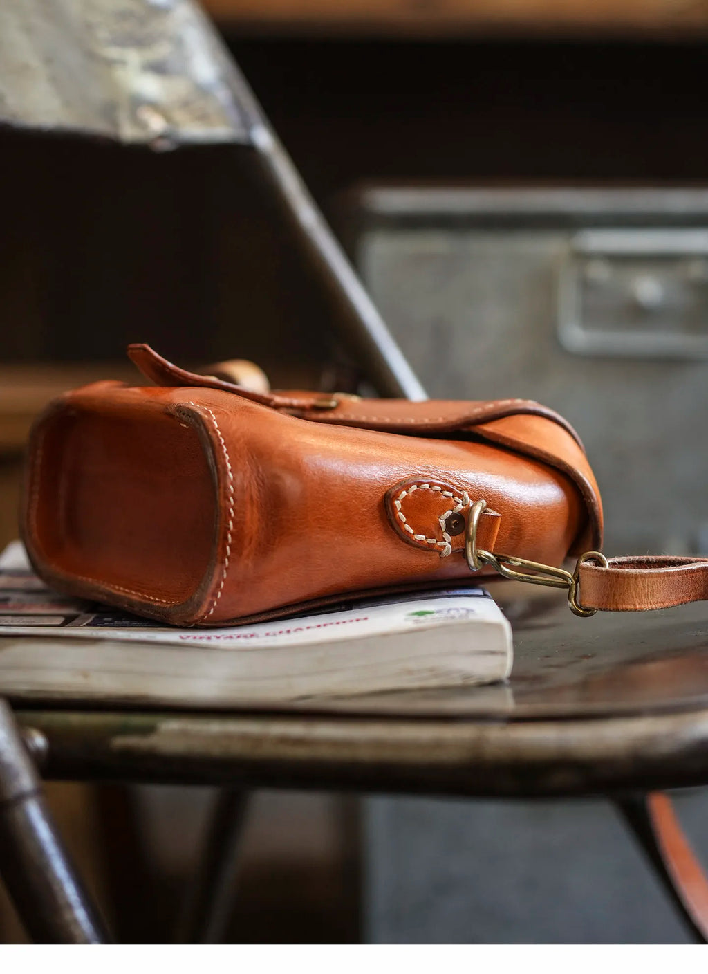 casual high quality genuine leather men's small crossbody bag fashion designer handmade first layer cowhide shoulder bag