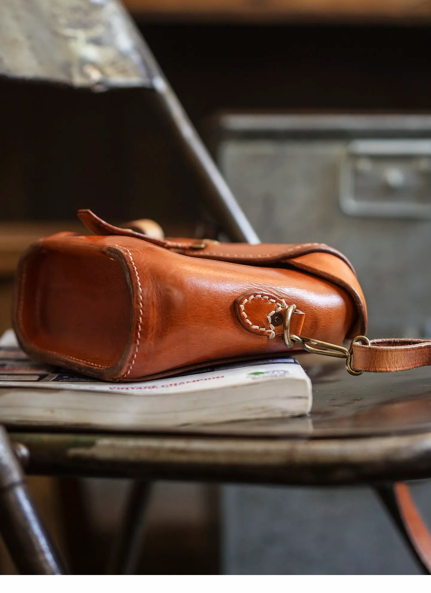 casual high quality genuine leather men's small crossbody bag fashion designer handmade first layer cowhide shoulder bag