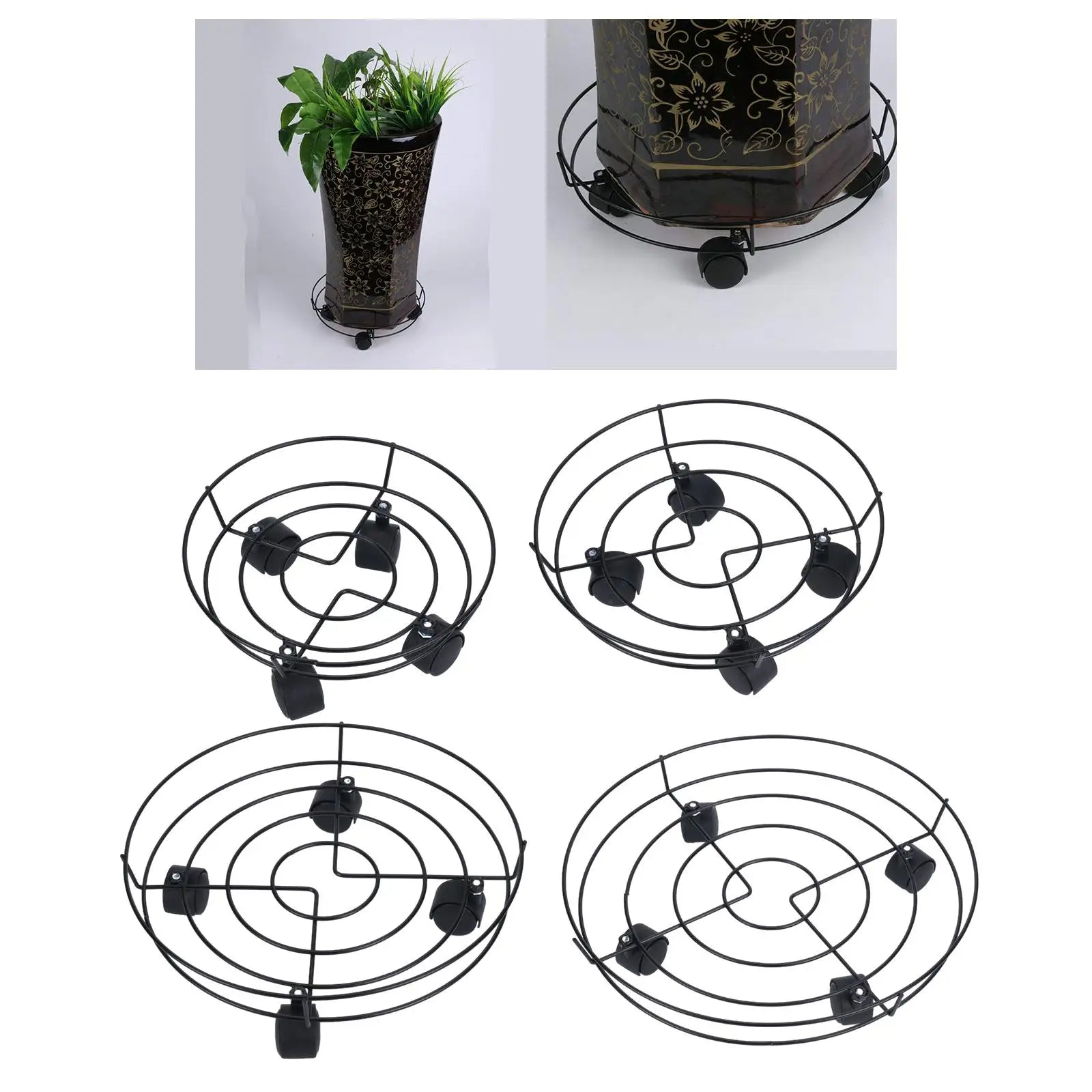 Plant Trolley on Wheels Heavy Duty Plant Stand with Wheels for Large Potted Trees Large Pots Plant Pot Indoor Large Vases