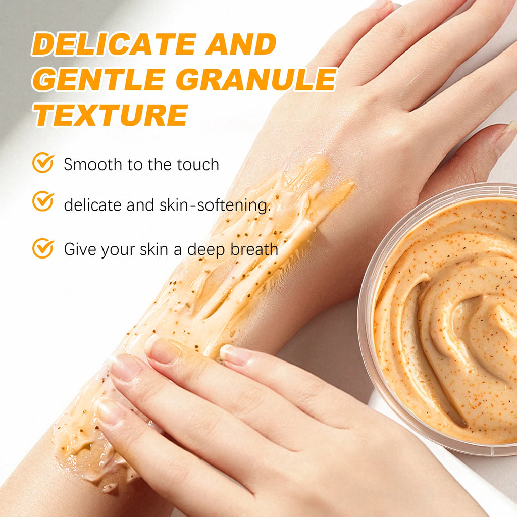 Turmeric Vitamin C Exfoliation scrub Moisturizing Collagen Hyaluronic Acid scrub Skin Care Cosmetics 200g
