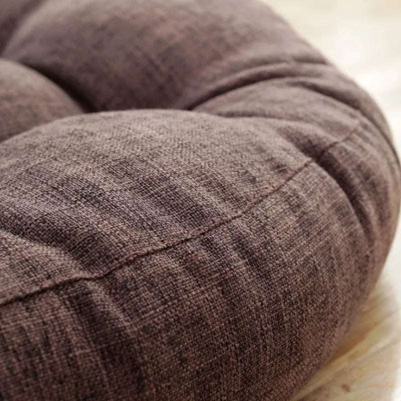 Inyahome Yoga Round Mat Pouf Seat Pillows Sofa Chair Bed Car Seat Pillows Cushions Floor Mat Meditation Pads for Dining Room