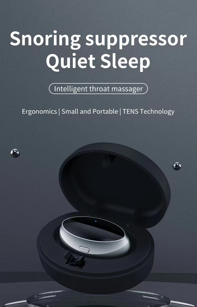 Anti Snoring Device Dual Pulse Throat Massager for Quiet Sleep Tidesmit