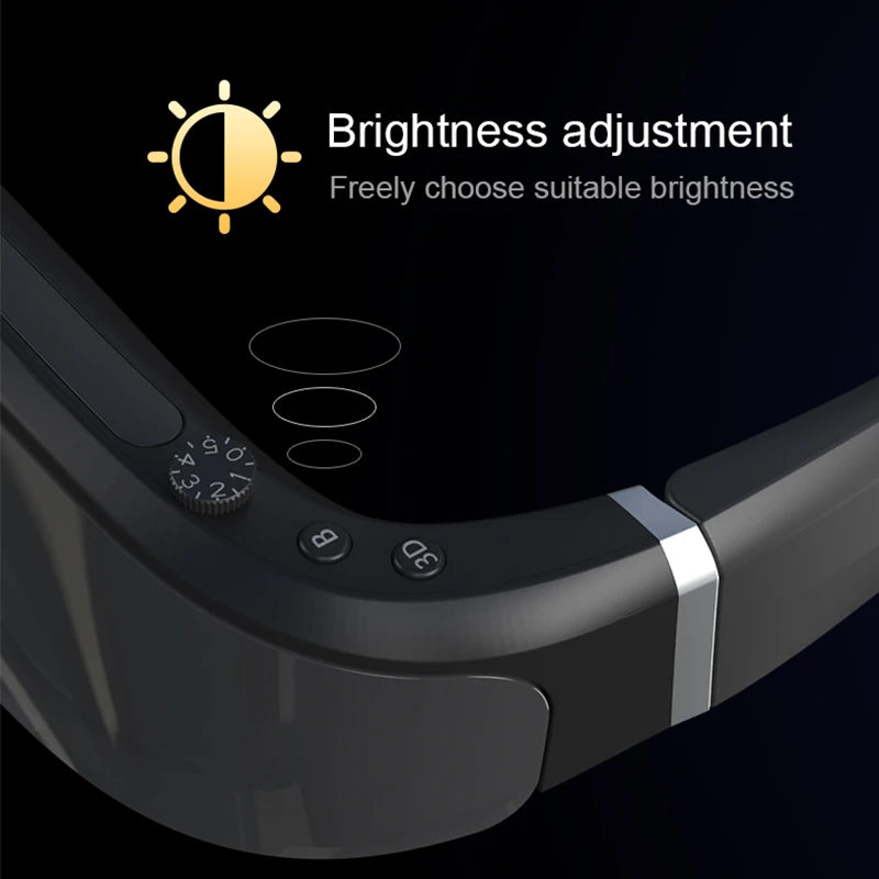 VR Headset 3D Smart Glasses | HD Spatial Display - Black Tidesmit