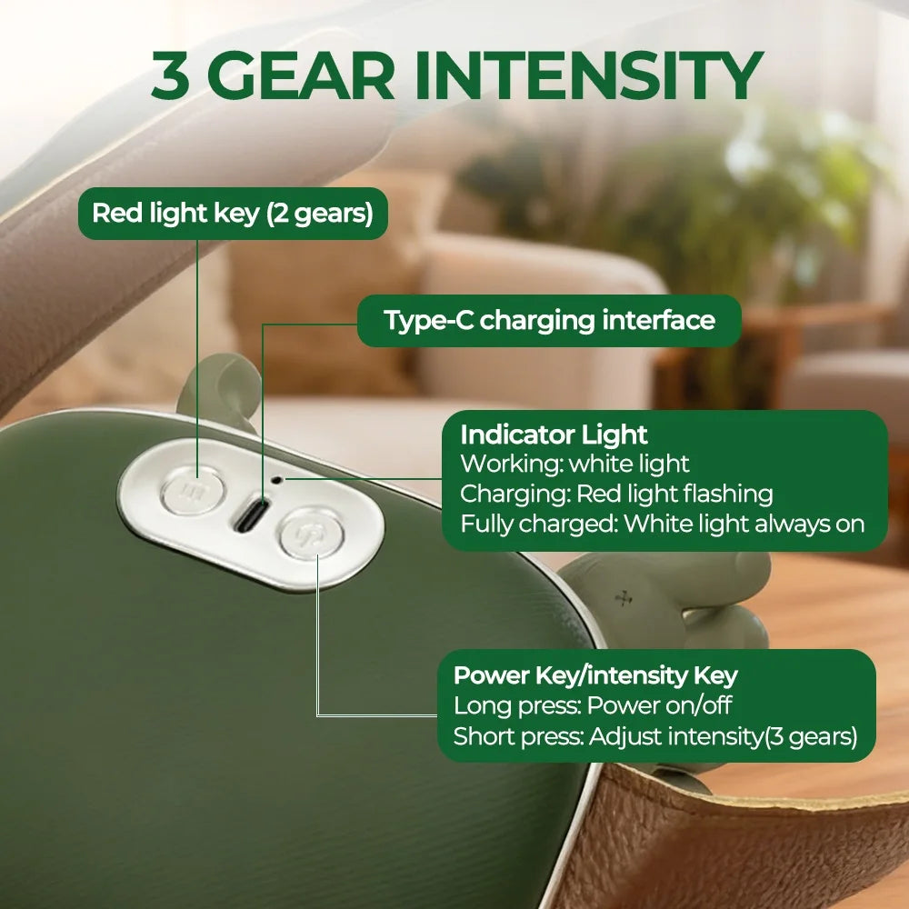 4D Neck and Shoulder Massager: Bionic Kneading Wireless Electric Massager Body Shaping Massage Equipment Tidesmit