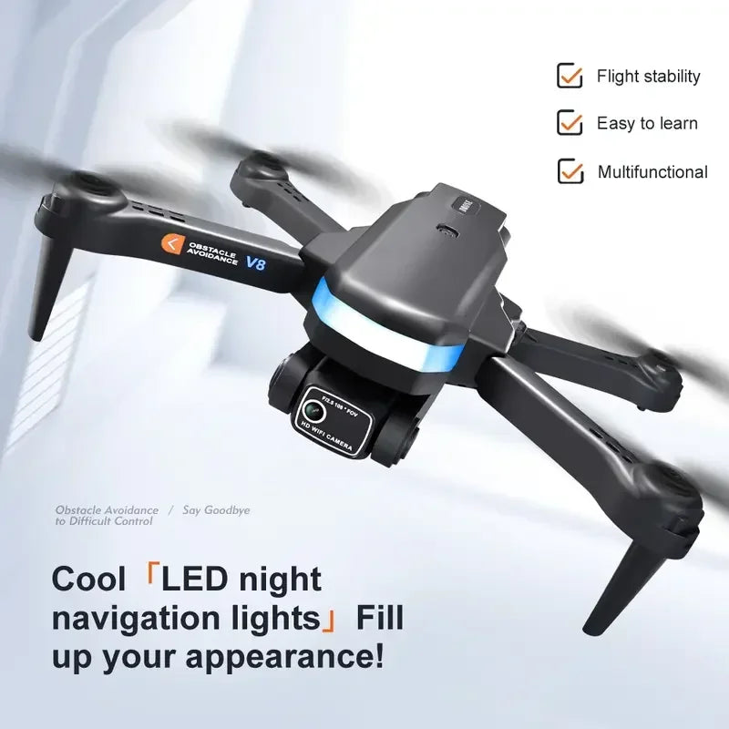 8K Camera Drone with Obstacle Avoidance - Foldable GPS Quadcopter Tidesmit