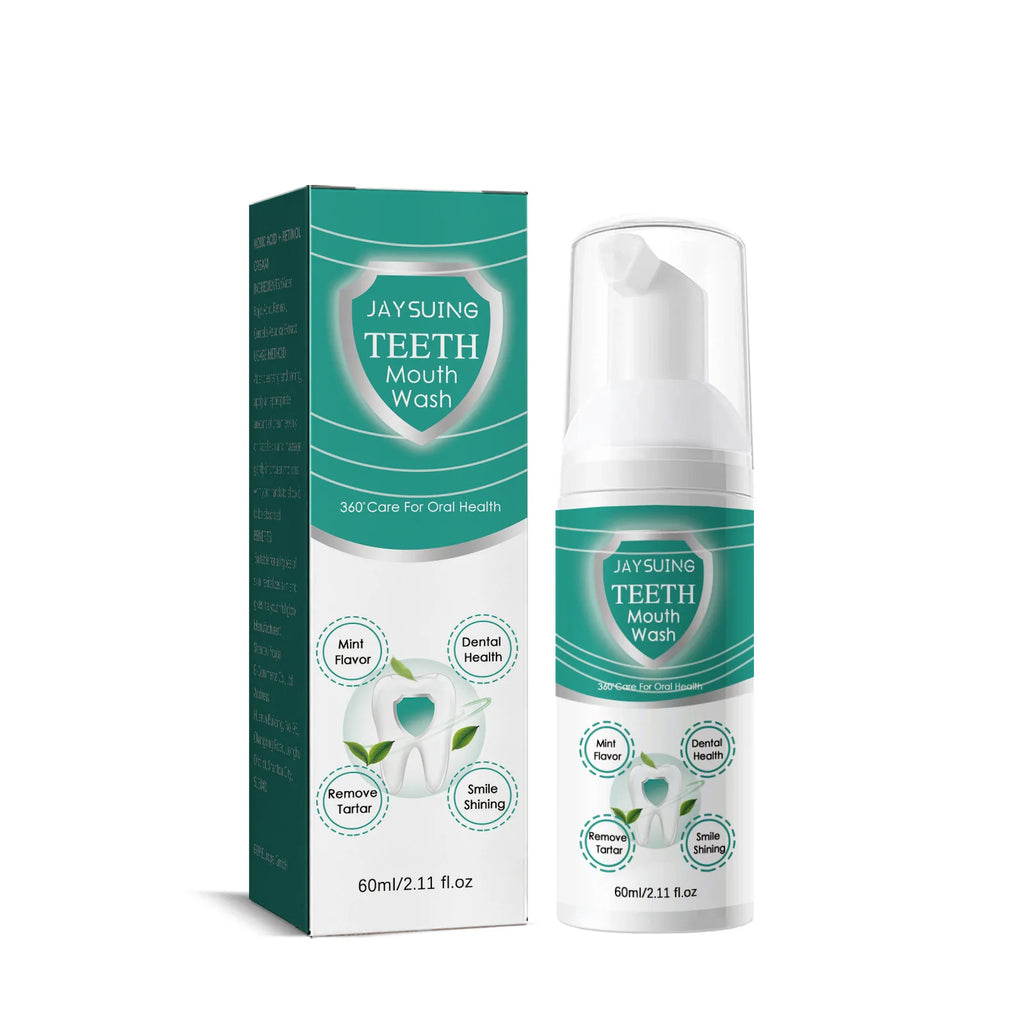 Tidesmit teeth whitening cleansing mousse foam for plaque removal, stain brightening, and oral hygiene repair.