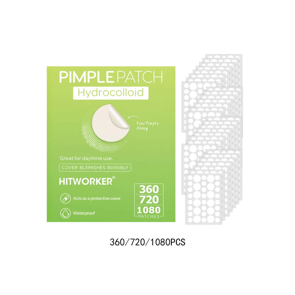 Tidesmit hydrocolloid acne patch for invisible, waterproof facial cleansing and spot treatment, 1 of 15.