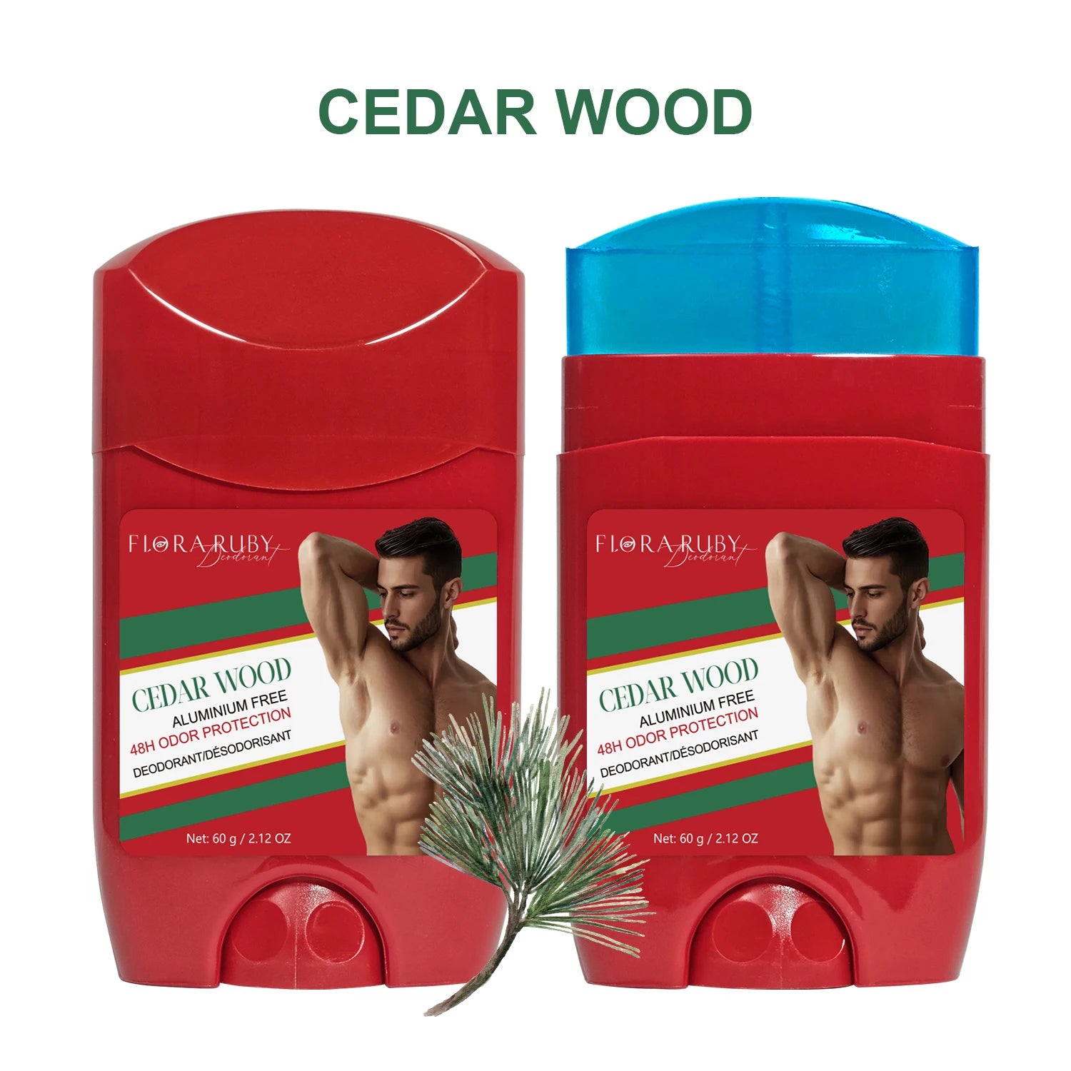 Tidesmit Aluminum Free Deodorant for men with 48H odor protection and fresh Pure Sport scent for high endurance.
