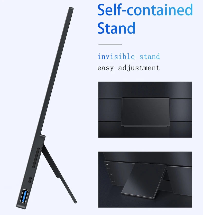 VCHANCE 16 Inch 4K UHD Touch Screen Portable Monitor 100%DCI-P3 HDR Expand Office Movie Display For PC Laptop Phone XBox Switch