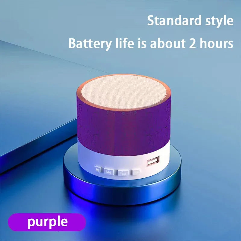 Lenovo A10 Mini Portable Speaker Bluetooth Wireless Audio Dazzling Crack LED Light Subwoofer Support TF Card USB For PC/Mobile