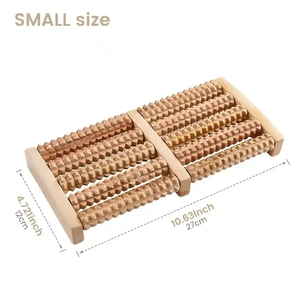 Wooden Foot Massager Roller for Plantar Fasciitis Relief - 1pc Massage Roller 1pc Tidesmit