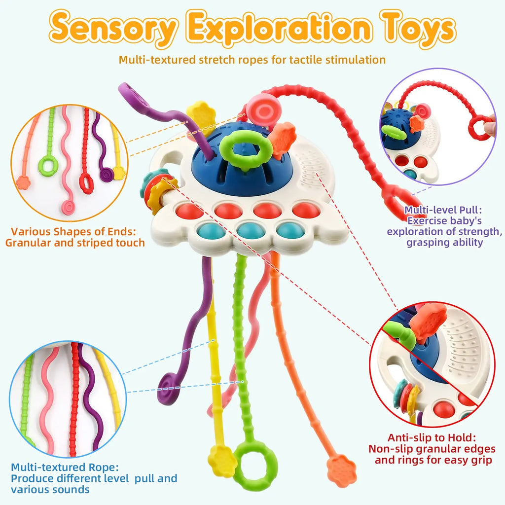 Baby Toys 6 12 Months Silicone Teething Toys Remote Control Shape Teether Infant Chew Toys Sensory Teethers for Babies Newborns