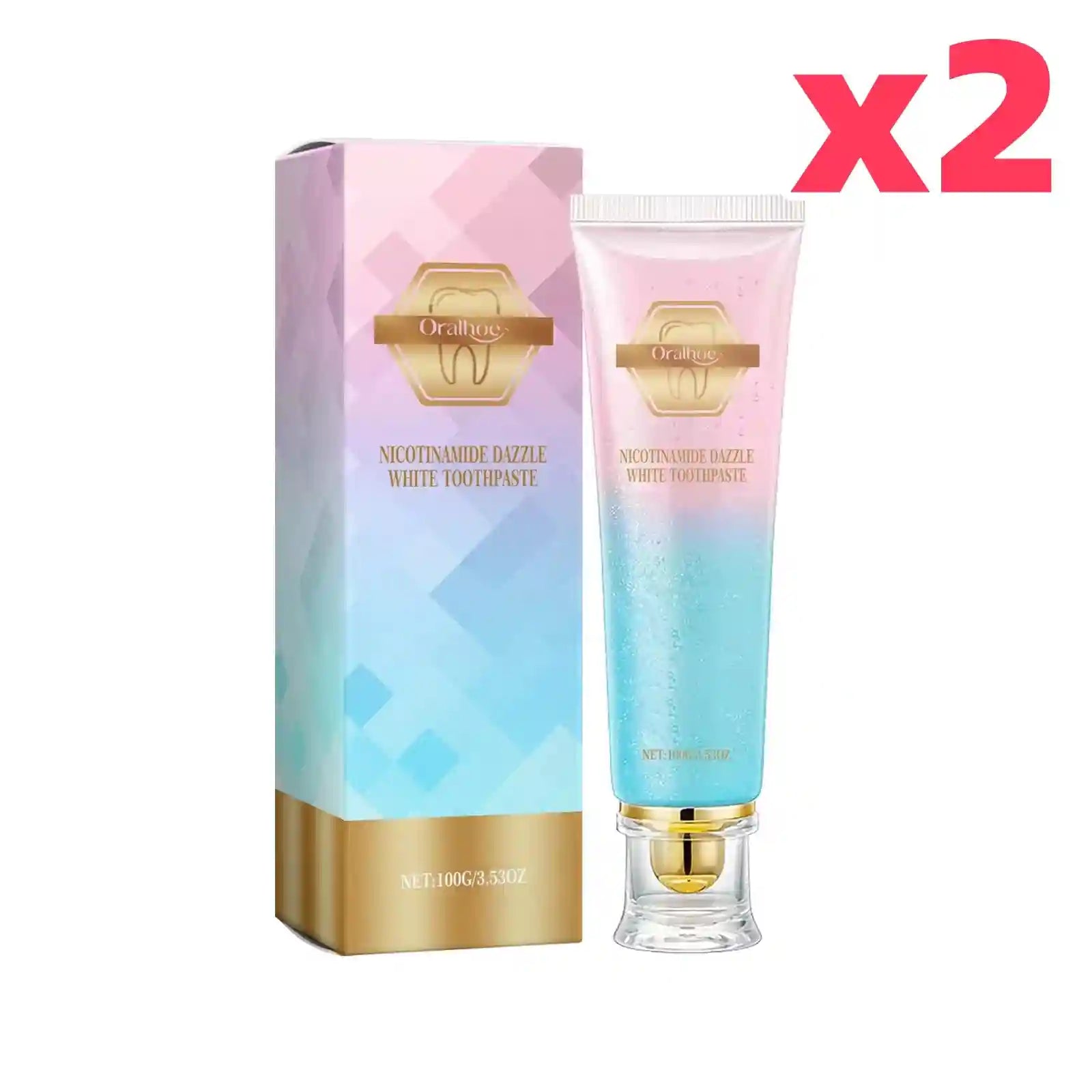 Tidesmit Niacinamide whitening toothpaste for effective dental stain removal, plaque reduction, and fresh breath.