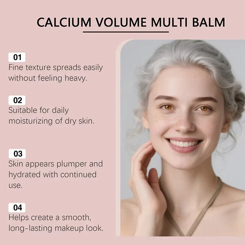 Tidesmit lyp318 Volume Multi Balm texture close-up for moisturizing anti-wrinkle face and eye makeup application